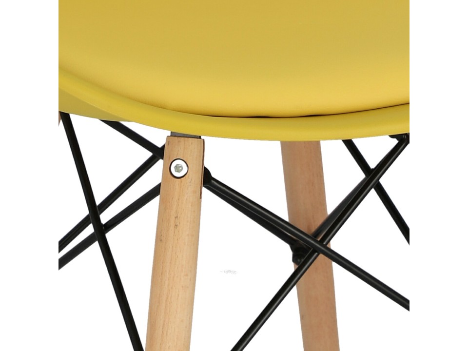Krzesło Norden DSW PP żółte 1610 - Intesi